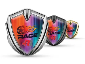 Emblem Metal Badge Customizable Glossy Finish